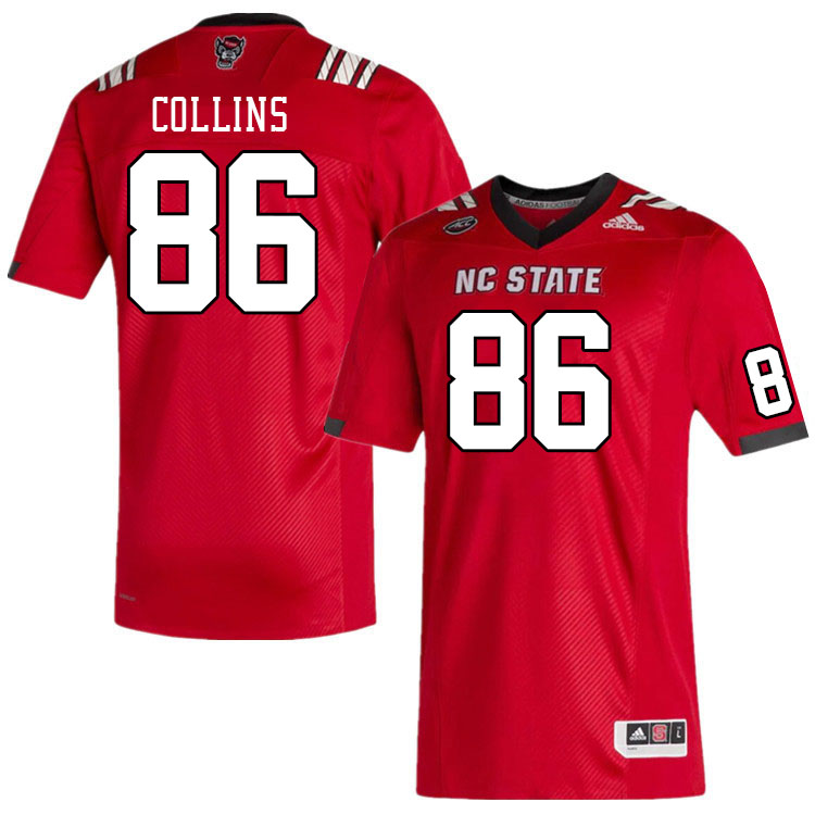 Men #86 Dacari Collins NC State Wolfpack College Football Jerseys Stitched Sale-Red